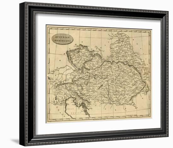 Austrian Dominions, c.1812-Aaron Arrowsmith-Framed Art Print