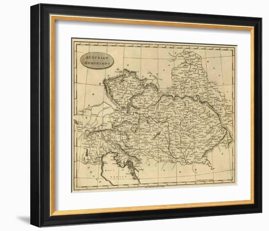 Austrian Dominions, c.1812-Aaron Arrowsmith-Framed Art Print