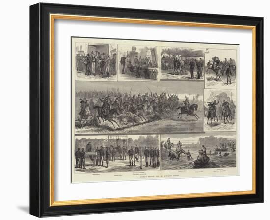 Austrian Military Life, the Hungarian Hussars-Johann Nepomuk Schonberg-Framed Giclee Print