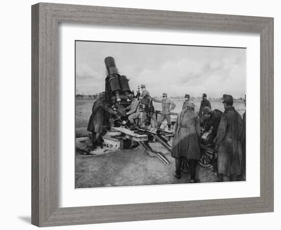 Austrian Mortar, World War I, 1915-null-Framed Giclee Print