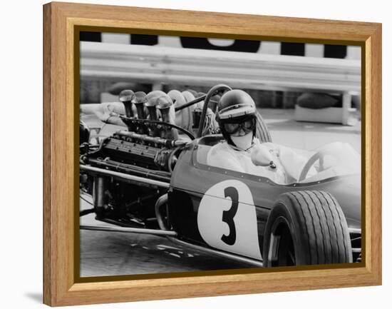 Austrian Pilot Jochen Rindt (1942 - 1970) at Grand Prix of Monaco 1968-null-Framed Stretched Canvas