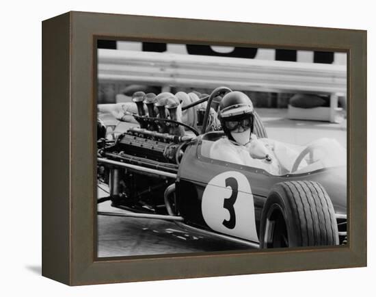 Austrian Pilot Jochen Rindt (1942 - 1970) at Grand Prix of Monaco 1968-null-Framed Stretched Canvas