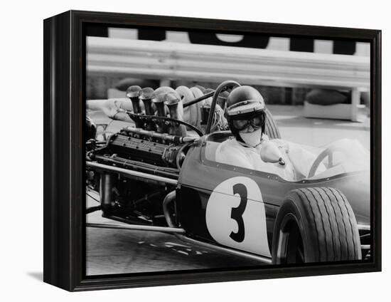 Austrian Pilot Jochen Rindt (1942 - 1970) at Grand Prix of Monaco 1968-null-Framed Stretched Canvas