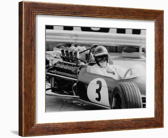 Austrian Pilot Jochen Rindt (1942 - 1970) at Grand Prix of Monaco 1968-null-Framed Photo