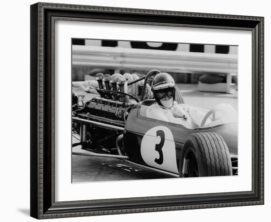 Austrian Pilot Jochen Rindt (1942 - 1970) at Grand Prix of Monaco 1968-null-Framed Photo