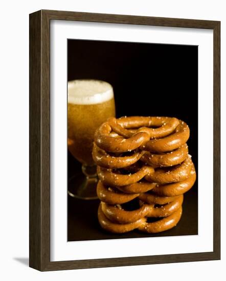 Austrian Prezels, Salted Biscuits and Beer, Austria, Europe-Tondini Nico-Framed Photographic Print