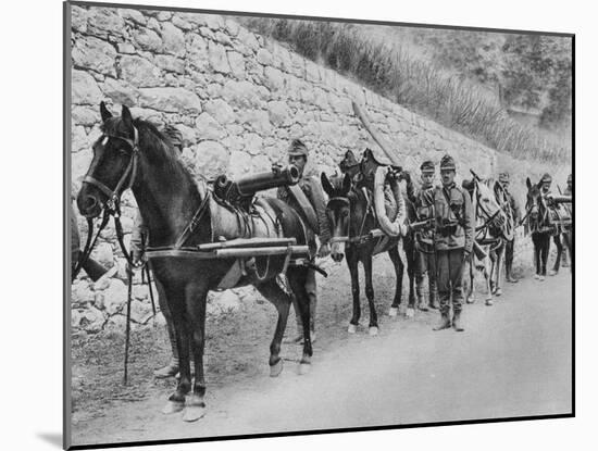 Austrian Soldiers, Austro-Italian War, Battle of the Isonzo, World War I, 1915-null-Mounted Giclee Print