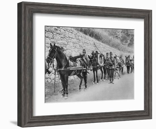 Austrian Soldiers, Austro-Italian War, Battle of the Isonzo, World War I, 1915-null-Framed Giclee Print