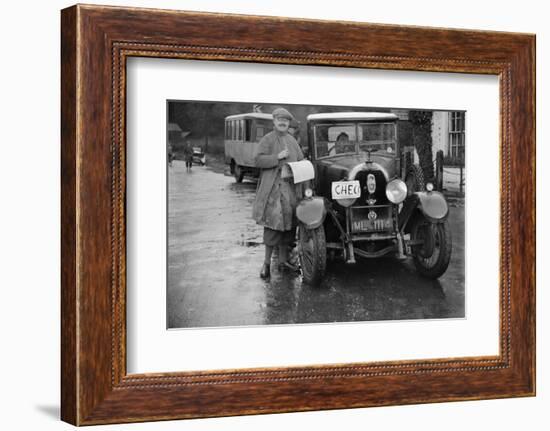 Austro-Daimler used as an officials car at the Inter-Varsity Trial, 1930-Bill Brunell-Framed Photographic Print