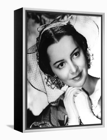 Autant en emporte le vent GONE WITH THE WIND by VictorFleming with Olivia by Havilland, 1939 (b/w p-null-Framed Stretched Canvas