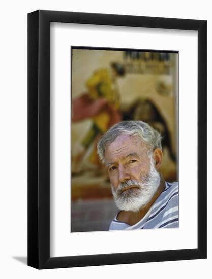 Author Ernest Hemingway Near Malaga, Spain Where He Wrote "The Dangerous Summer"-Loomis Dean-Framed Photographic Print