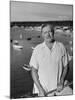 Author Ernest Hemingway Posing in Cojimar Harbor-Alfred Eisenstaedt-Mounted Premium Photographic Print