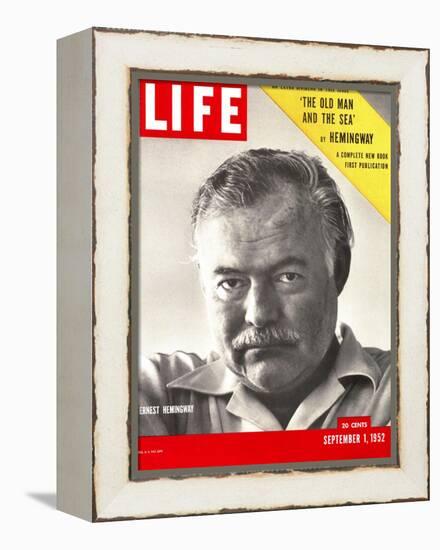 Author Ernest Hemingway Taken, September 1, 1952-Alfred Eisenstaedt-Framed Premier Image Canvas