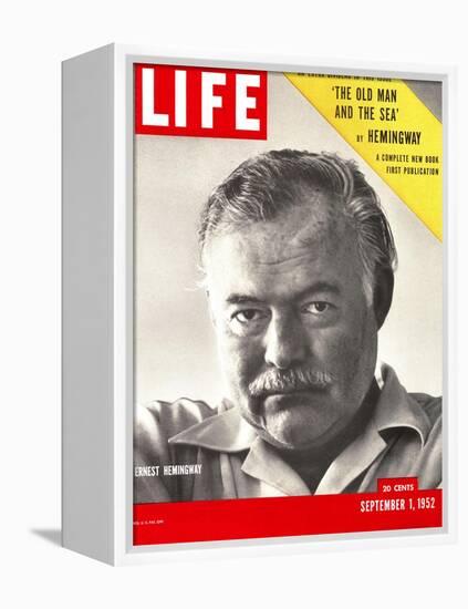 Author Ernest Hemingway Taken, September 1, 1952-Alfred Eisenstaedt-Framed Premier Image Canvas