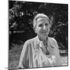 Author Gertrude Stein Outdoors Alone-Carl Mydans-Mounted Premium Photographic Print
