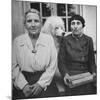 Author Gertrude Stein Sitting with Alice B. Toklas at a Villa-Carl Mydans-Mounted Premium Photographic Print