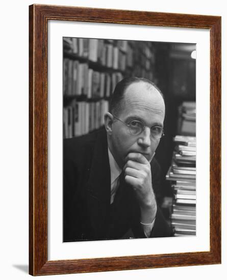 Author James A. Michener-Nina Leen-Framed Premium Photographic Print