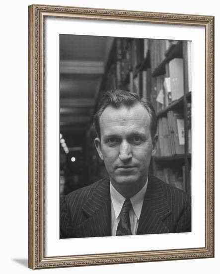 Author John Horne Burns Posing for the Cover of His Book-Nina Leen-Framed Premium Photographic Print