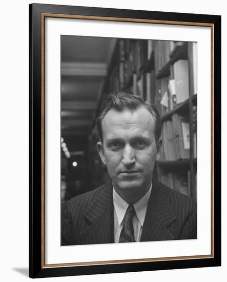 Author John Horne Burns Posing for the Cover of His Book-Nina Leen-Framed Premium Photographic Print