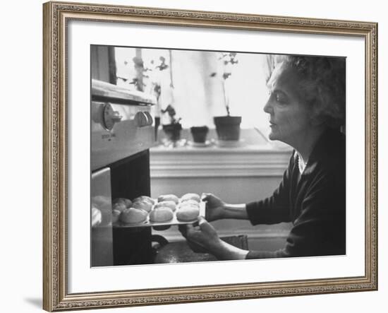 Author Katherine Anne Porter Baking-null-Framed Premium Photographic Print