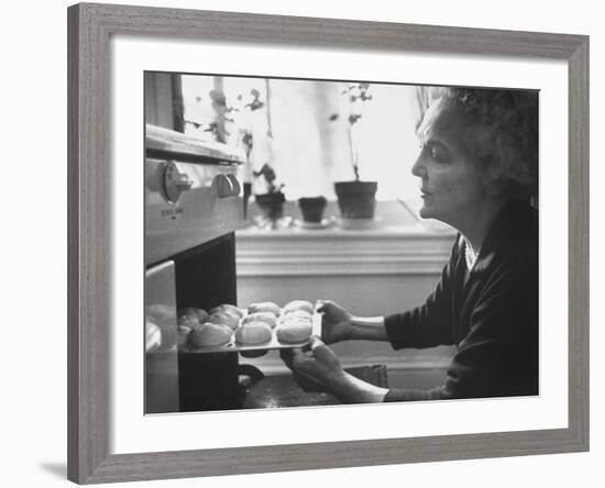 Author Katherine Anne Porter Baking-null-Framed Premium Photographic Print
