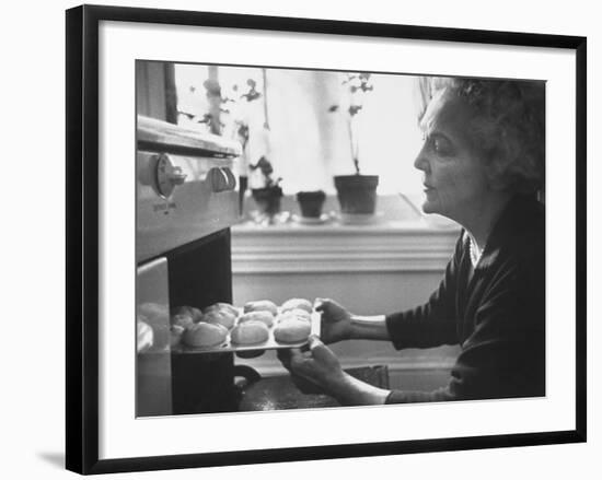 Author Katherine Anne Porter Baking-null-Framed Premium Photographic Print