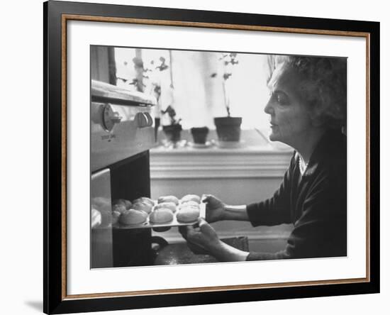 Author Katherine Anne Porter Baking--Framed Premium Photographic Print