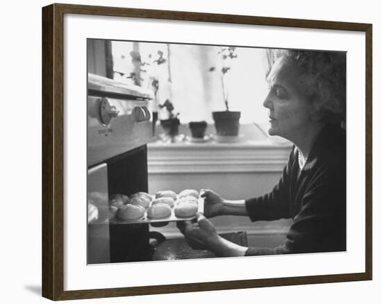 Author Katherine Anne Porter Baking-null-Framed Premium Photographic Print