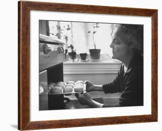 Author Katherine Anne Porter Baking-null-Framed Premium Photographic Print