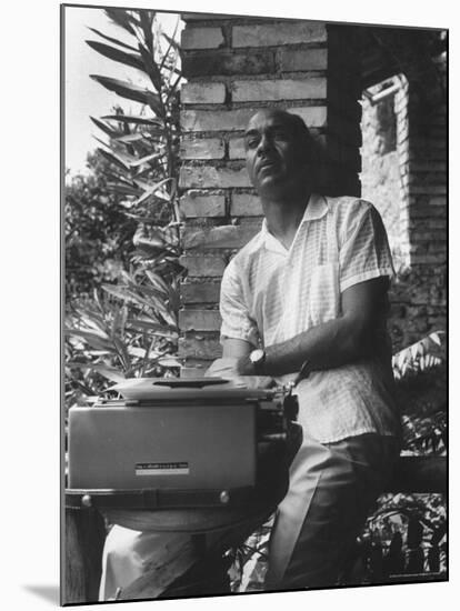 Author Ralph Ellison at Workshop American Academy-James Whitmore-Mounted Premium Photographic Print