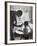 Author Roald Dahl with Son-Leonard Mccombe-Framed Premium Photographic Print