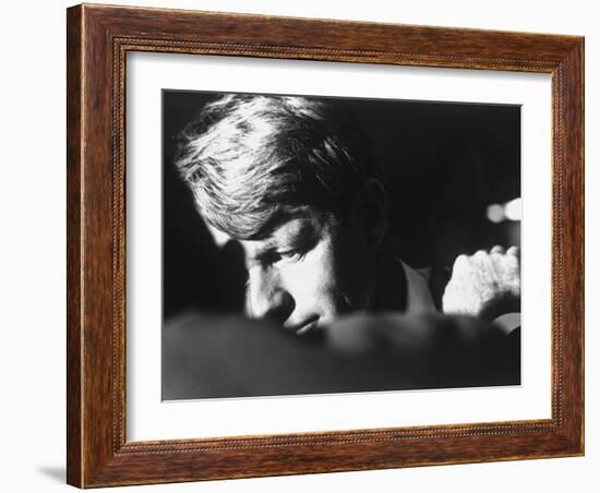 Author Teddy White Consoling Sen. Robert Kennedy after Losing the Oregon Primary-Bill Eppridge-Framed Photographic Print