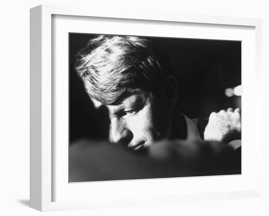 Author Teddy White Consoling Sen. Robert Kennedy after Losing the Oregon Primary-Bill Eppridge-Framed Photographic Print