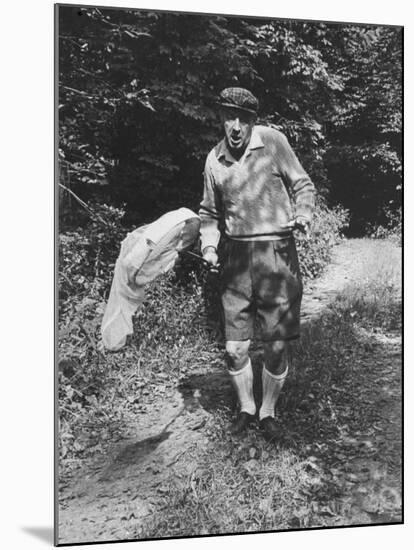 Author Vladimir Nabokov Chasing Butterflies-Carl Mydans-Mounted Premium Photographic Print