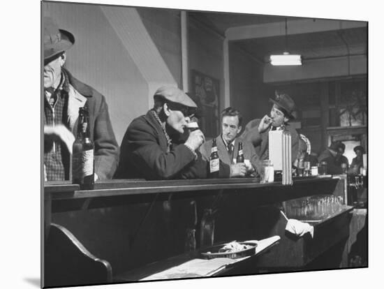 Author William T. Bushman Sitting at a Bar-Frank Scherschel-Mounted Premium Photographic Print