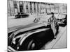 Authoress Francoise Segan Standing Beside Her Jaguar-Thomas D^ Mcavoy-Mounted Premium Photographic Print