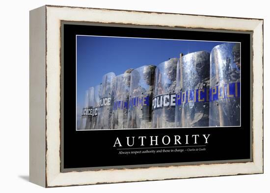 Authority: Inspirational Quote and Motivational Poster-null-Framed Premier Image Canvas