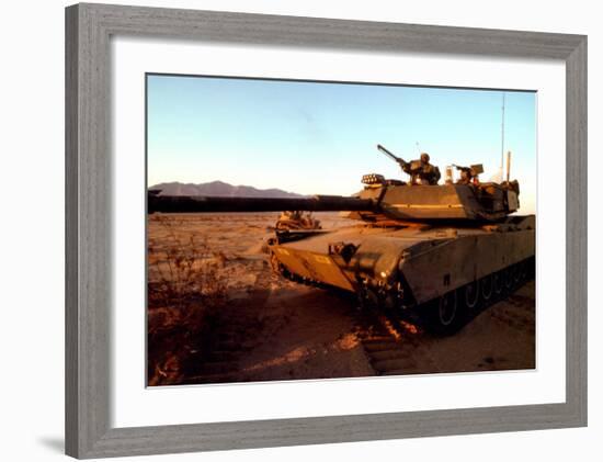 Authority: Tank-null-Framed Art Print