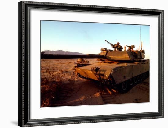 Authority: Tank-null-Framed Art Print