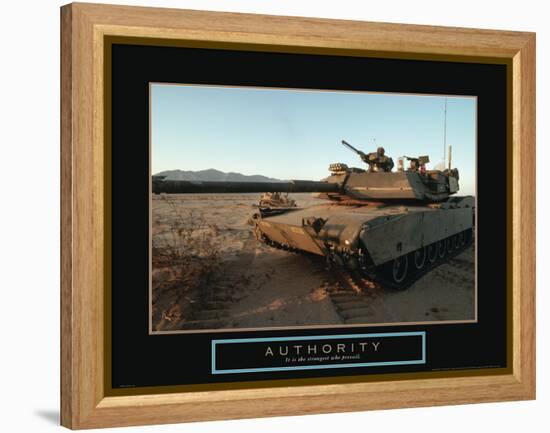 Authority - Tank-Unknown Unknown-Framed Stretched Canvas