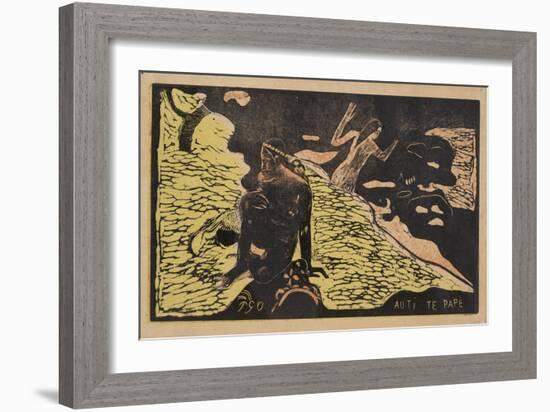 Auti Te Pape (Women at the Rive) from the Series Noa Noa, 1893-1894-Paul Gauguin-Framed Giclee Print