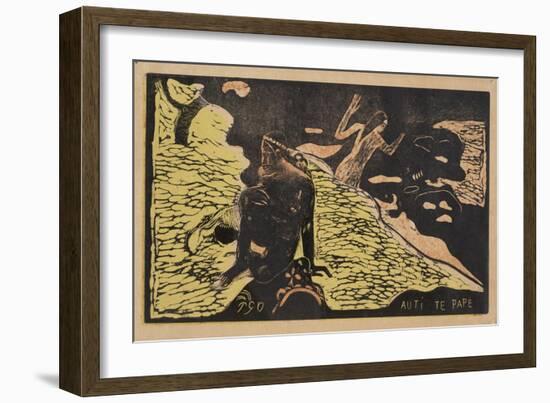 Auti Te Pape (Women at the Rive) from the Series Noa Noa, 1893-1894-Paul Gauguin-Framed Giclee Print