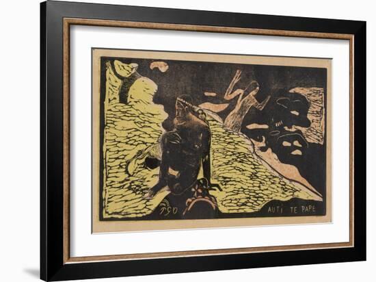 Auti Te Pape (Women at the Rive) from the Series Noa Noa, 1893-1894-Paul Gauguin-Framed Giclee Print