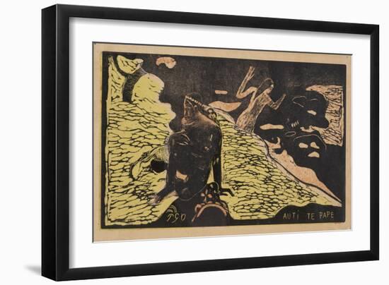 Auti Te Pape (Women at the Rive) from the Series Noa Noa, 1893-1894-Paul Gauguin-Framed Giclee Print