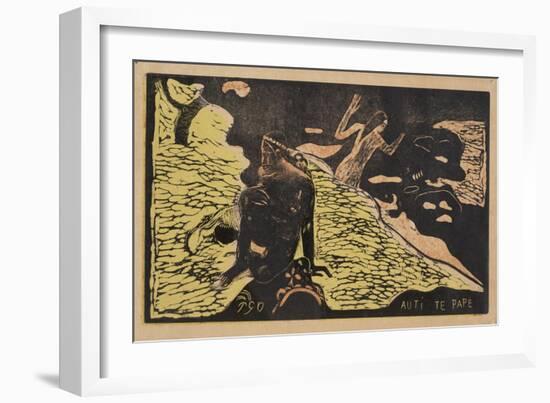 Auti Te Pape (Women at the Rive) from the Series Noa Noa, 1893-1894-Paul Gauguin-Framed Giclee Print