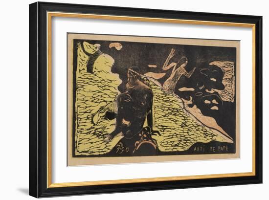 Auti Te Pape (Women at the Rive) from the Series Noa Noa, 1893-1894-Paul Gauguin-Framed Giclee Print