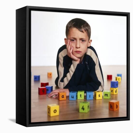 Autistic Boy-Kevin Curtis-Framed Premier Image Canvas