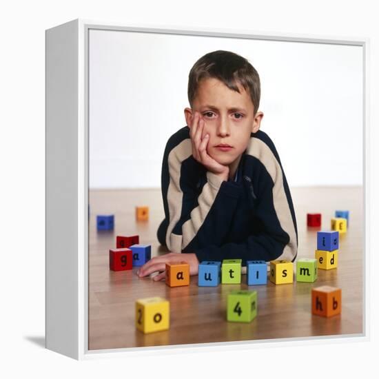 Autistic Boy-Kevin Curtis-Framed Premier Image Canvas