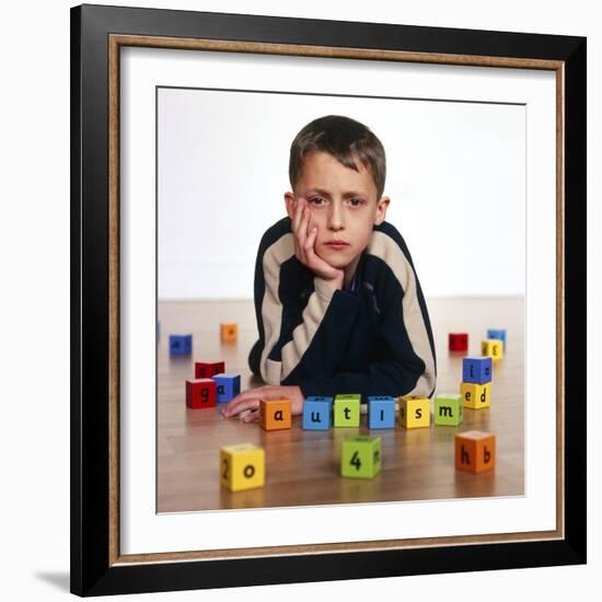 Autistic Boy-Kevin Curtis-Framed Premium Photographic Print