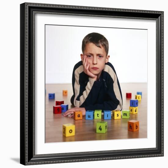 Autistic Boy-Kevin Curtis-Framed Premium Photographic Print